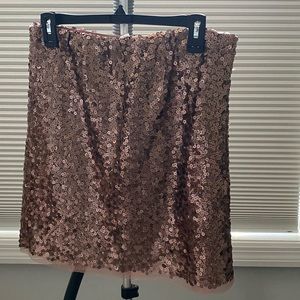 Lauren Conrad rose sequin skirt